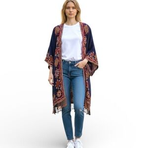 Time for Me Ethnic Open Kimono / Cover-Up — NWT